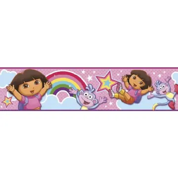 Dora The Explorer Rainbow Wallpaper Border