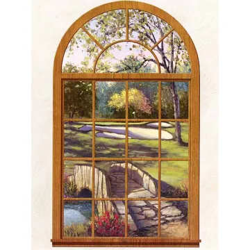 Golf Window Mural