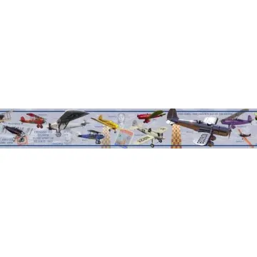 History of Aviation Wallpaper Border