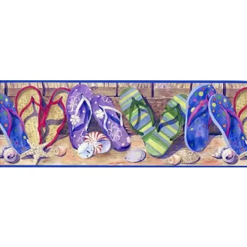 Bold Flip Flop Wallpaper Border