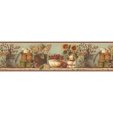Garden Shelf Wallpaper Border