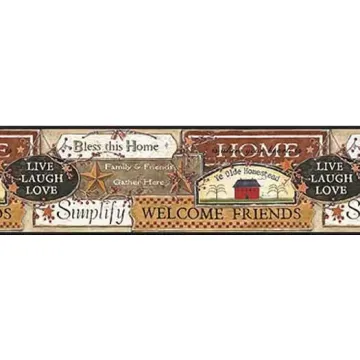 Black Country Signs Wallpaper Border