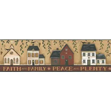 Peace and Plenty Wallpaper Border