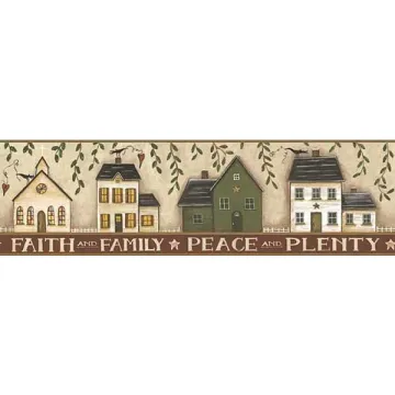 Peace Pride Plenty Wallpaper Border