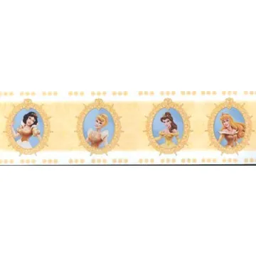 Disneys Princess Yellow Wallpaper Border PDCLBDR3