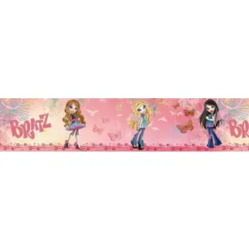 Pink Bratz Fashion Pixiez Wallpaper Border PS93720B