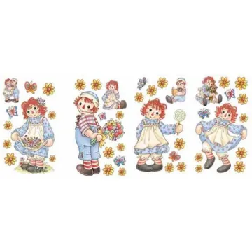 Raggedy Ann and Andy Wall Stickers