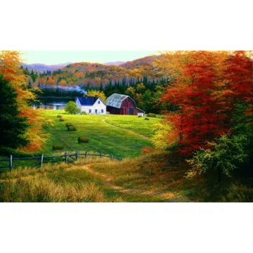 Golden Countryside Mural