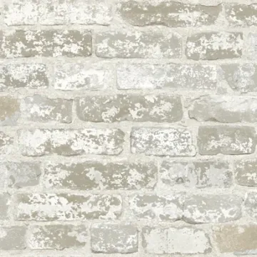 Up the Wall Beige Gray Wallpaper