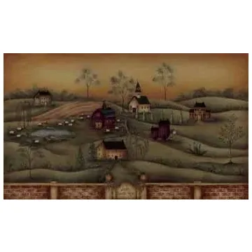 Faith Family Friends Chair Rail Mural