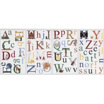 Alphabetical Peel and Stick Appliques