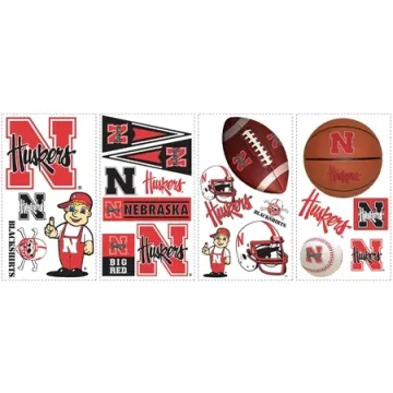 University of Nebraska Peel and Stick Appliques
