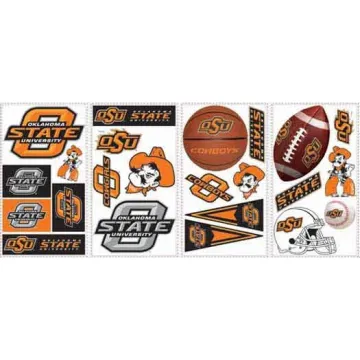Oklahoma State Peel and Stick Appliques