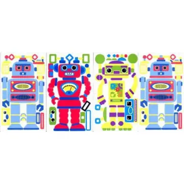 Build Your Own Robot Peel and Stick Appliques