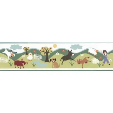 Gems Friends Farm Wall Paper Border