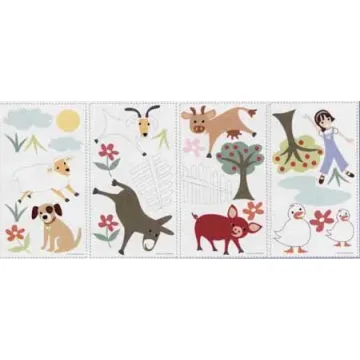 Gems Friends Farm Wall Peel and Stick Appliques