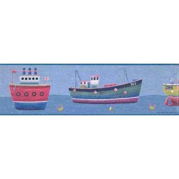 Nautical Boat Peel and Stick Wallpaper Border
