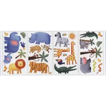 Jungle Adventure Peel and Stick Appliques