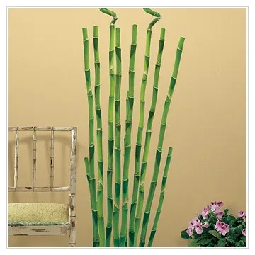 Natural Bamboo Peel and Stick Wall Decals