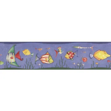 Sea Creatures Peel and Stick Wall Paper Borde