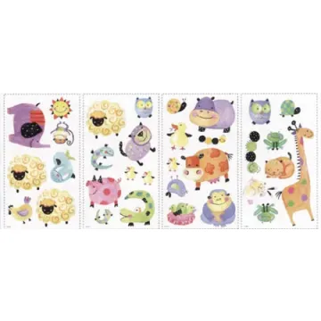 Polka Dot Piggy Peel and Stick Appliques