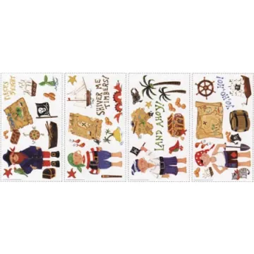Treasure Hunt Peel and Stick Wall Appliques
