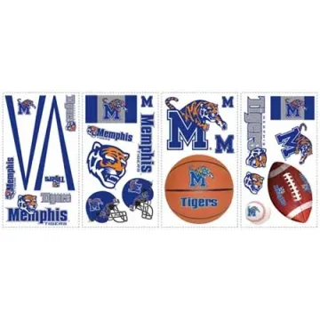 University of Memphis Tigers Peel and Stick Appliques