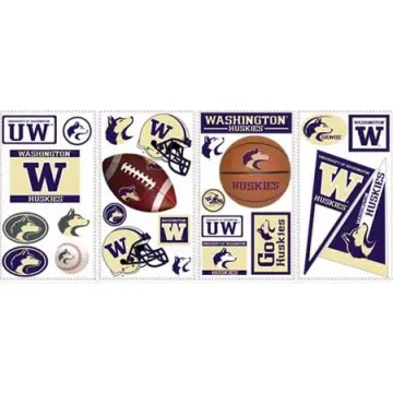 University of Washington Huskies Peel and Stick Appliques