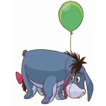 Eeyore Peel and Stick Giant Mural