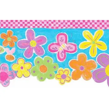Flower Power Wallpaper Border