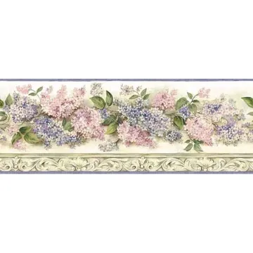 Heirloom Lilac Wall Paper Border SM20043B