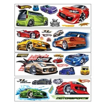 Hot Wheels Wall Appliques