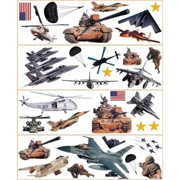 Military Peel and Stick Cutouts ST96411