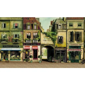 La Rue De Paris Wallpaper Mural
