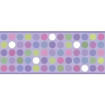 Purple Spot Polka Dot Wallpaper Border WK9383B