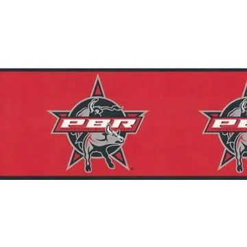 PBR Bull Riding Wallpaper Border  