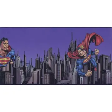 Action Superman Wallpaper Border