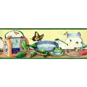 Bug Collecting Wallpaper Border