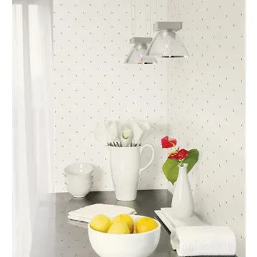 CK36600 Mini Leaf Wallpaper Green CREATIVE KITCHENS Norwall Wallcovering
