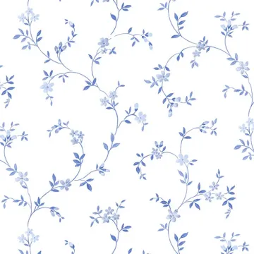 CK36603 Seed Trail Wallpaper Blue, Navy CREATIVE KITCHENS Norwall Wallcovering