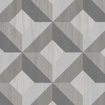 CK36617 Dimensonal Diamonds Wallpaper Black CREATIVE KITCHENS Norwall Wallcovering