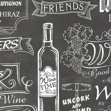 CK36631 Chalkboard Wallpaper Black CREATIVE KITCHENS Norwall Wallcovering