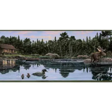 Cabin Fever Wallpaper Border