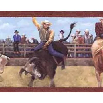 Bullriding Rodeo Wallpaper Border- 1 left