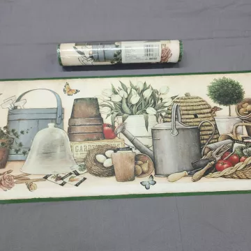 Imperial David Carter Brown Gardening Border Multicolor New Sealed Prepasted
