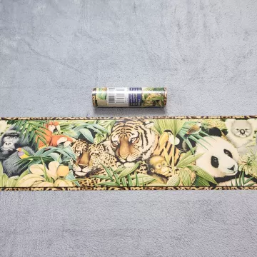 Village Jungle Safari Animal Multi Wallpaper Border Prepasted Vinyl New Sealed