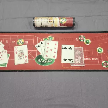 Norwall Casino Gambling Red Wallpaper Border Pre-pasted Vinyl New Sealed