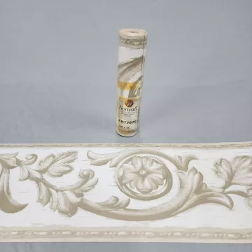 Norwall Floral Scroll Beige Taupe Wallpaper Border Prepasted New Sealed