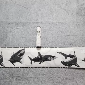 York Kids Nautical Animal Black White Wallpaper Border New Prepasted