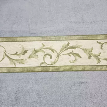 Cornerstone Traditional Green Acanthus Wallpaper Border New Prepasted Vinyl